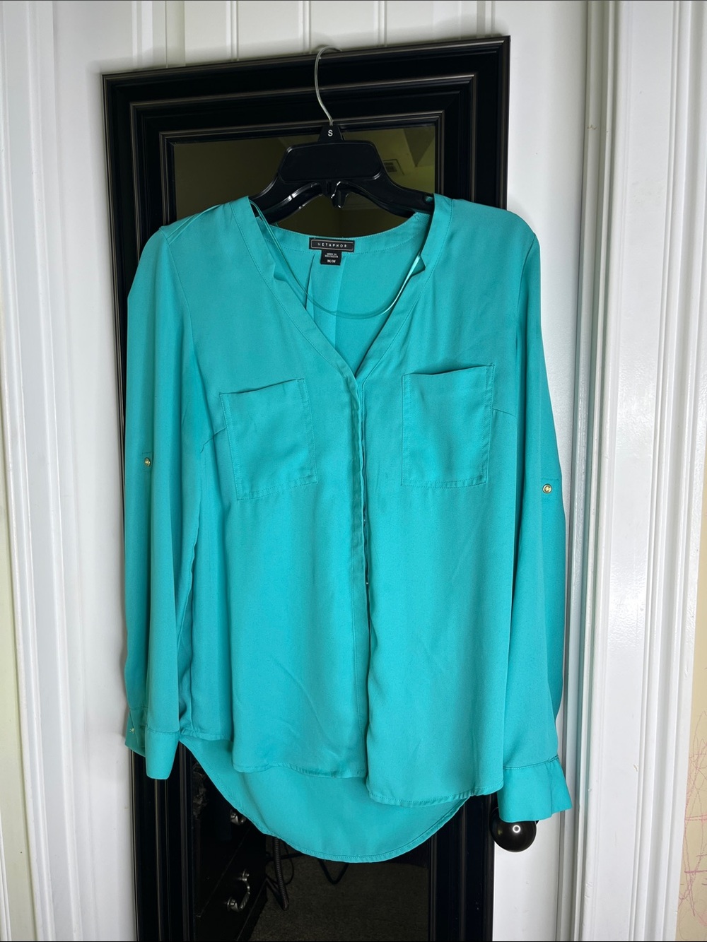 Metaphor Teal Shell Top - Bright Teal